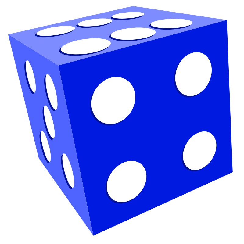 Clipart - De a jouer - playing dice