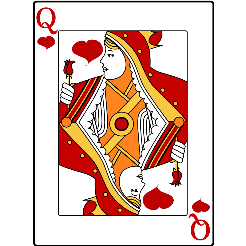 Clipart - Queen of Hearts