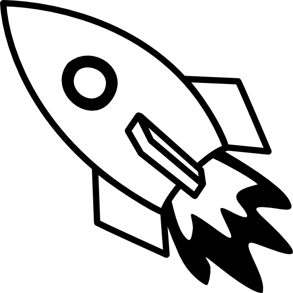 Spaceship Clipart Black And White Images  Pictures - Becuo