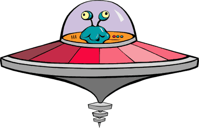 Pix For  Cute Cartoon Alien Spaceship