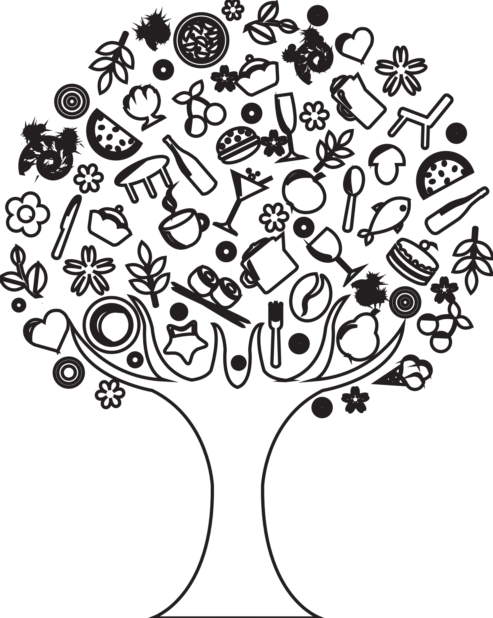 Images For  Tree Black And White Drawing