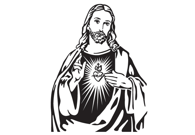 Jesus Line Drawing - Clipart library