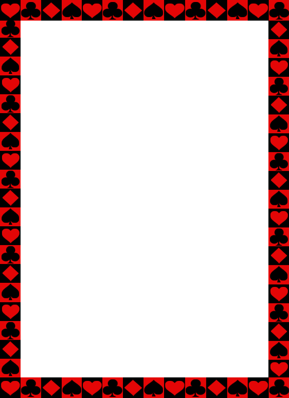 Playing Card Suit Paper Border by candysnow-09 on Clipart library
