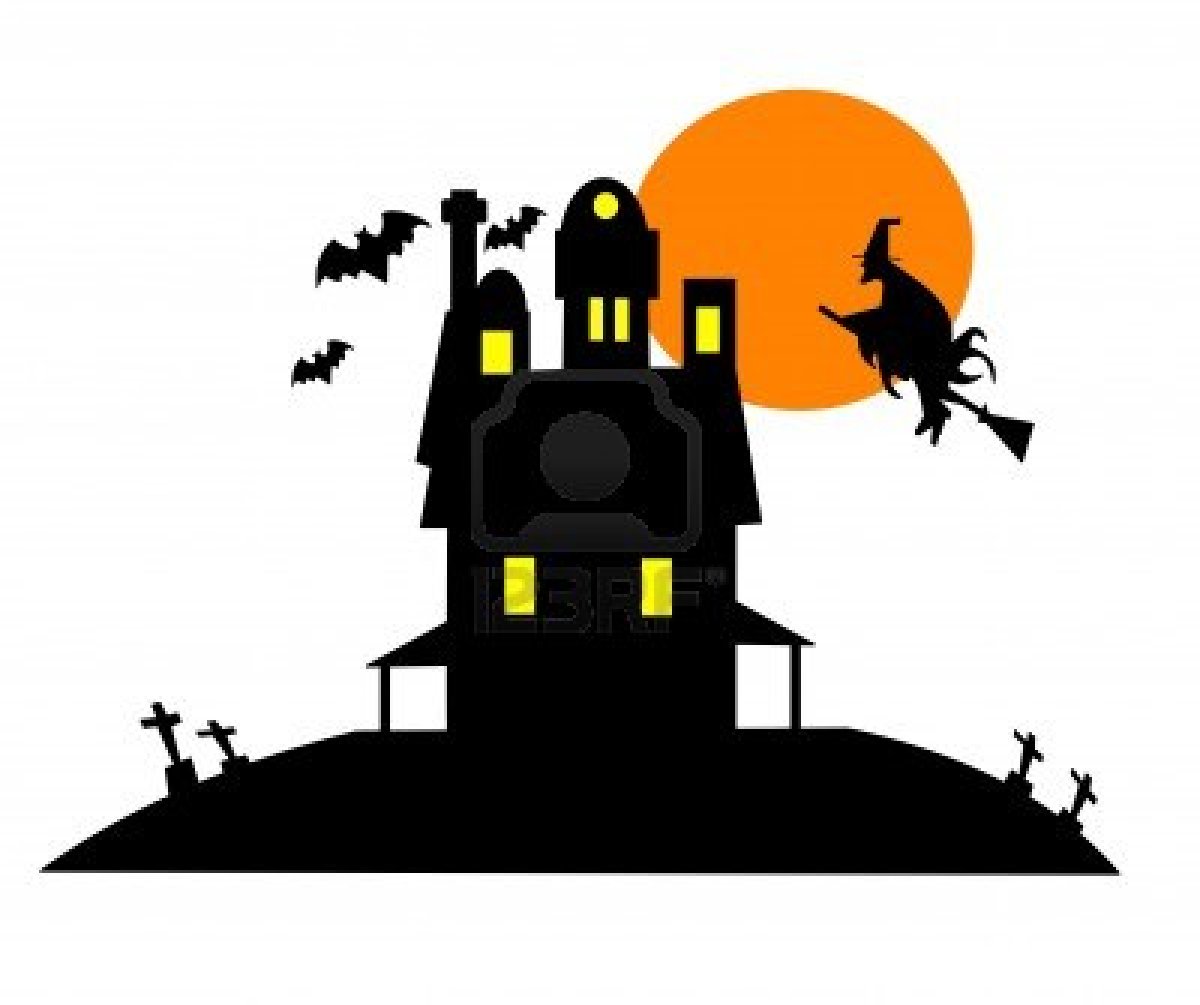 Haunted House Silhouette | Clipart library - Free Clipart Images