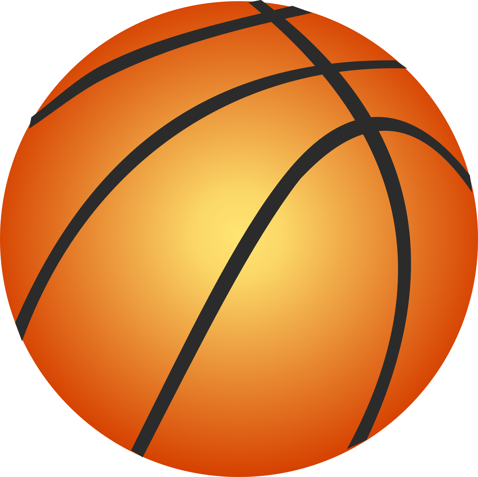Clipart Of A Basketball - Clipart library