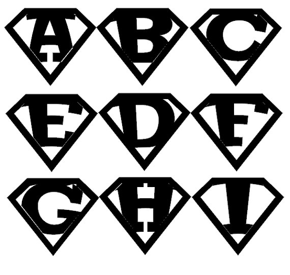 Personalized Superman iron on decal vinyl - Clipart library - ClipArt 