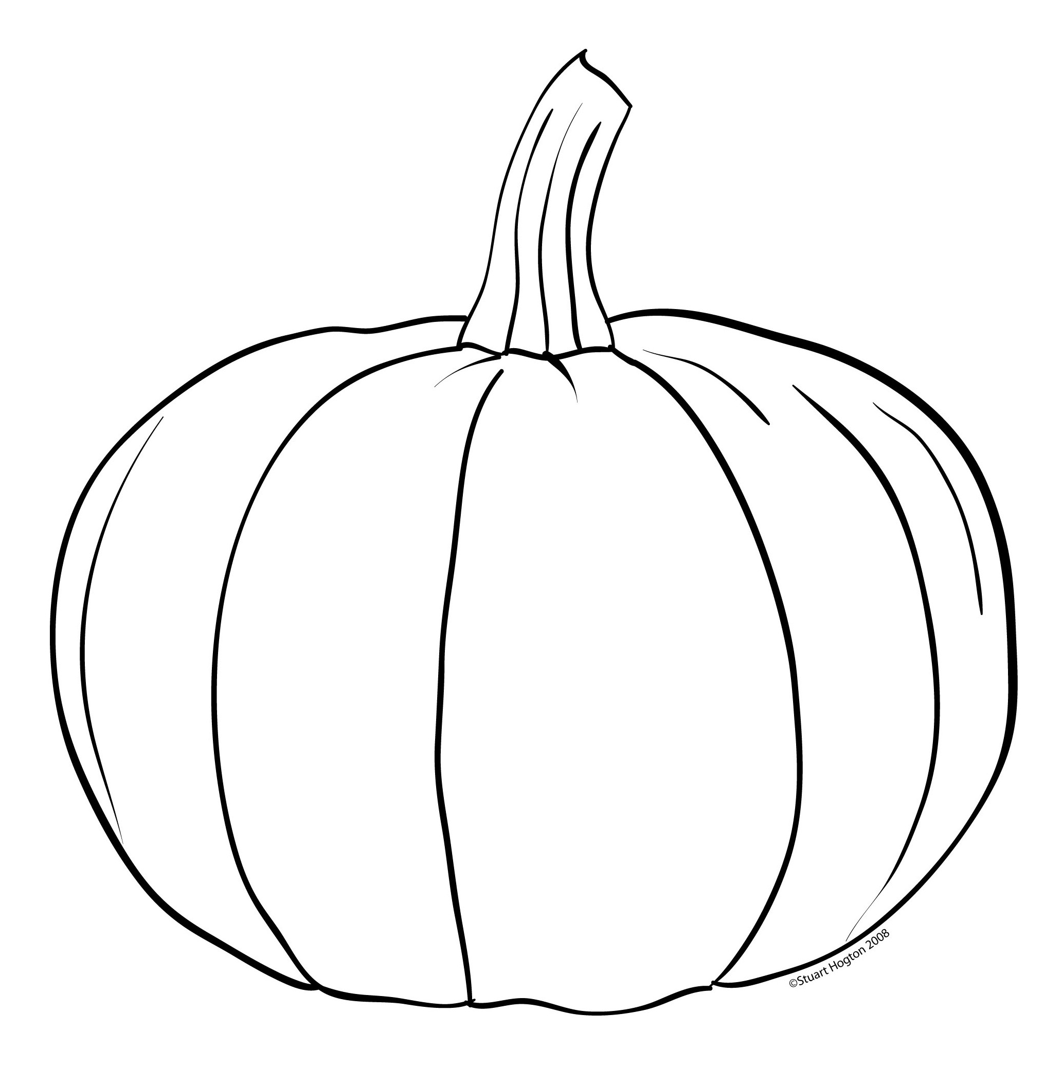 Pumpkin Line Drawing Clipart library