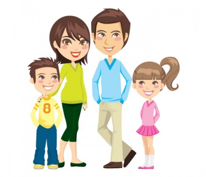 Family Clipart 4 People | Clipart library - Free Clipart Images