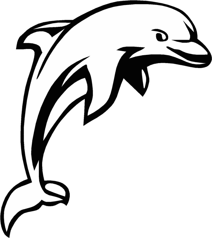 Dolphin Decal by roxythefox on Clipart library