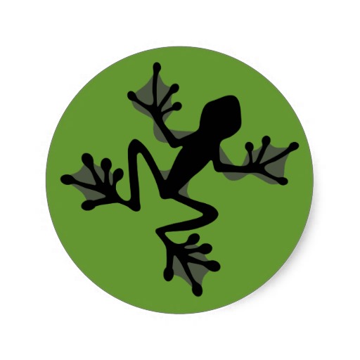 Frog Silhouette Mousepad | Zazzle