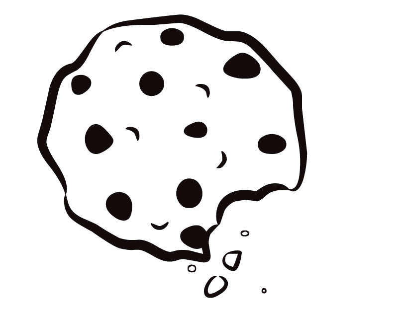 Free Chocolate Chip Cookie Clipart Black And White Download Free 