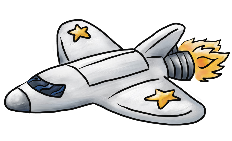 Cartoon Space Shuttle