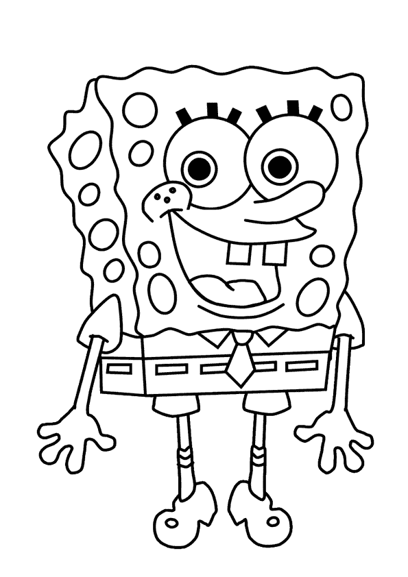 transmissionpress: Spongebob Posing as a Famous Model Coloring Pages