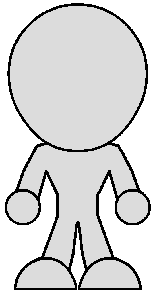 blank cartoon character template - Clip Art Library