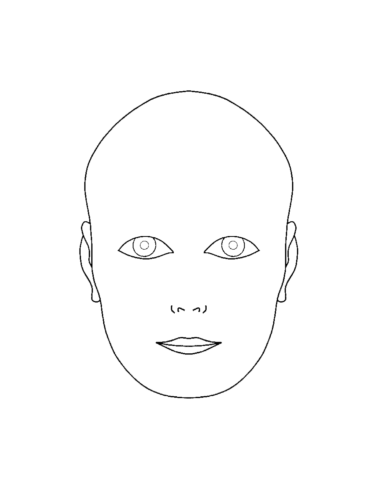 human-face-template-printable