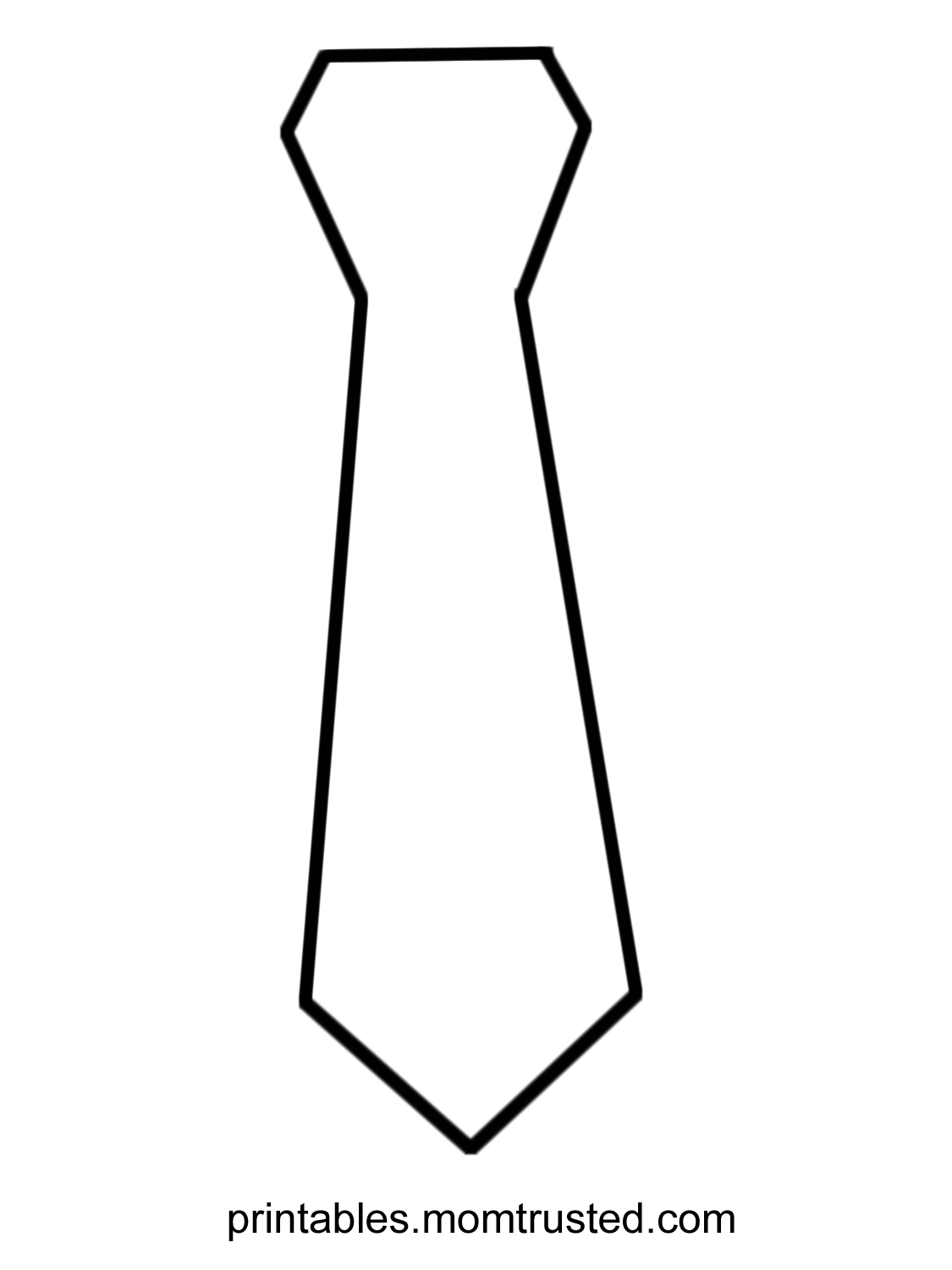 necktie outline clip art