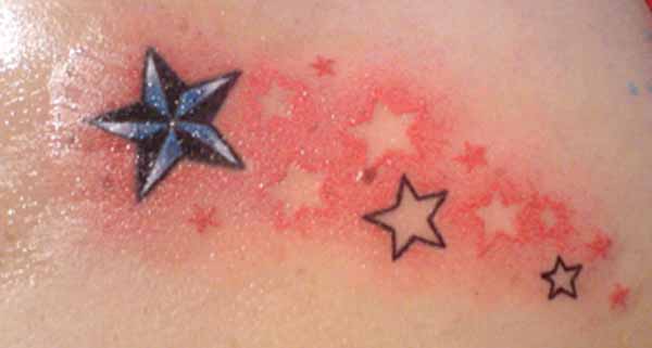 Shooting Star Tattoos- High Quality Photos and Flash Designs of 