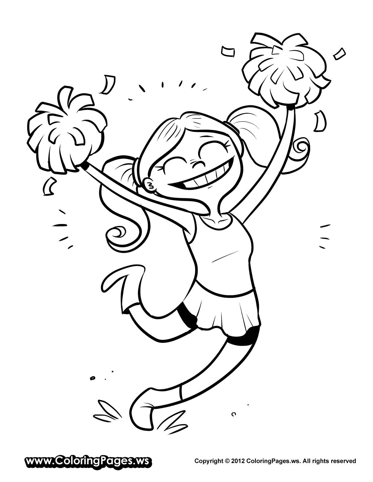 Free Cheerleader Drawing, Download Free Cheerleader Drawing png images