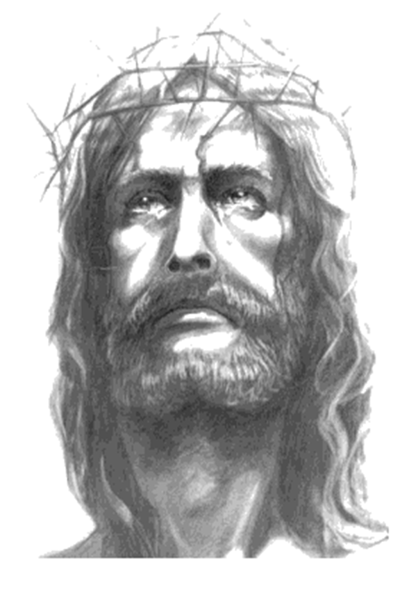 Welcome: Art ~ Jesus ~ BW Drawing, Crying