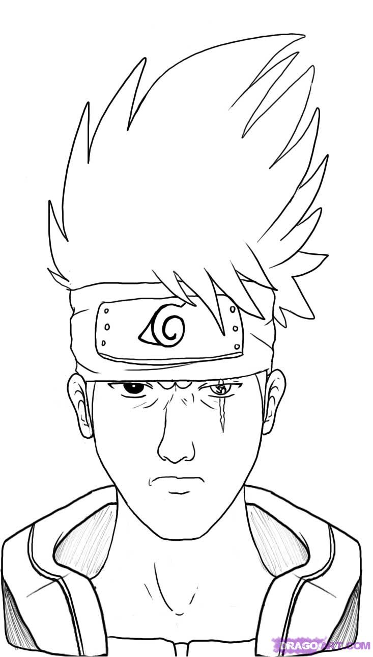 Easy Naruto Face Drawing Clip Art Library