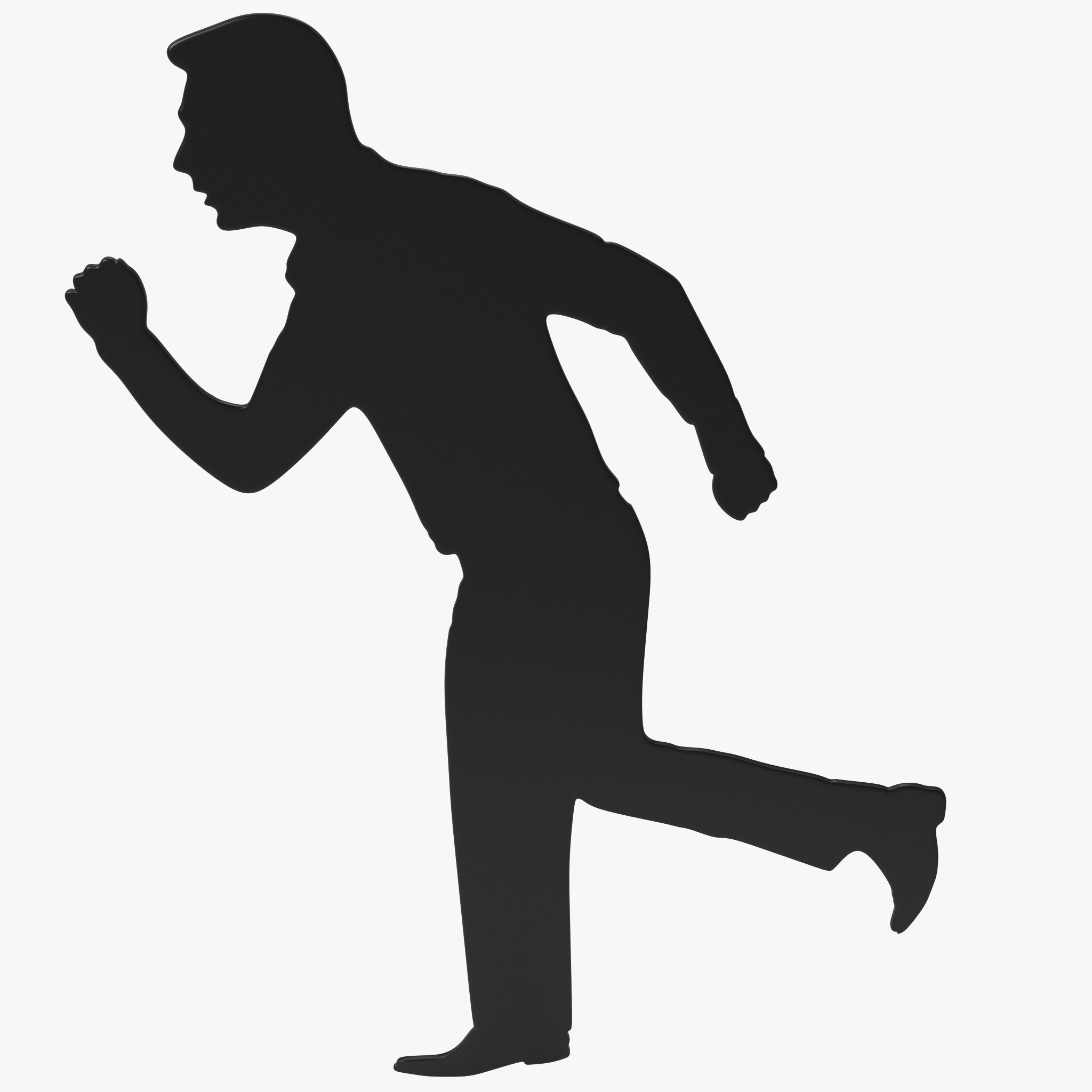 clipart running man silhouette - photo #13