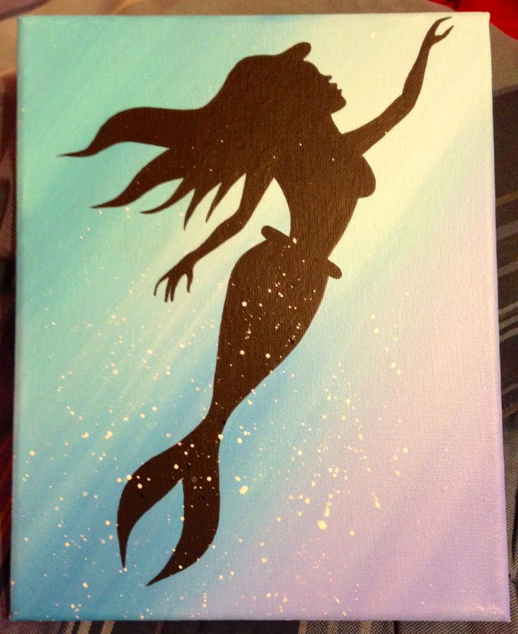 Little mermaid silhouette | Art | Clipart library