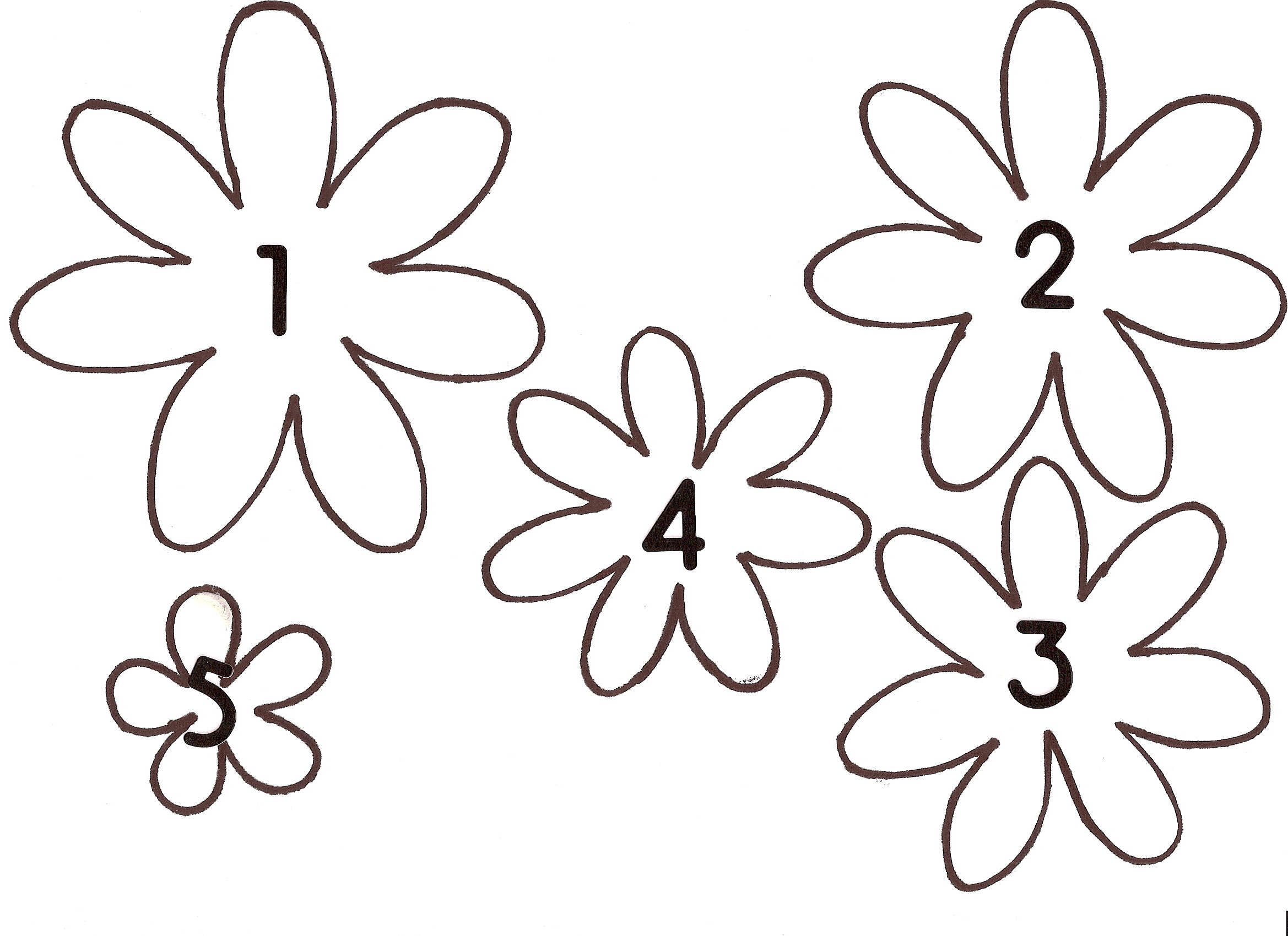 Free Simple Flower Template, Download Free Simple Flower Template png