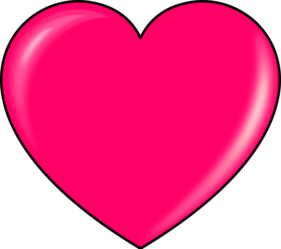 Pink heart SVG Vector file, vector clip art svg file