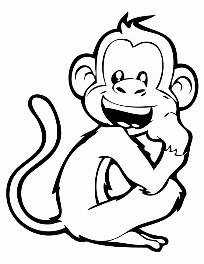 Free Monkey Coloring Pages - Free Printable Coloring Pages | Free 