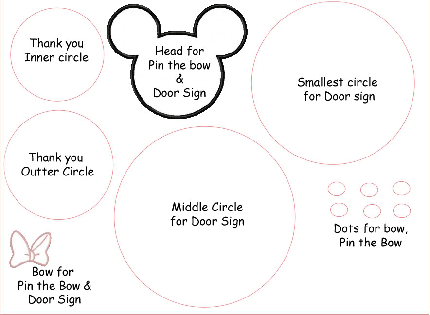 Minnie Mouse Bow Template Pdf - Template