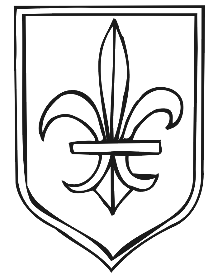 Coat of Arms Coloring Page: Fleur De Lis | Patrons | Clipart library