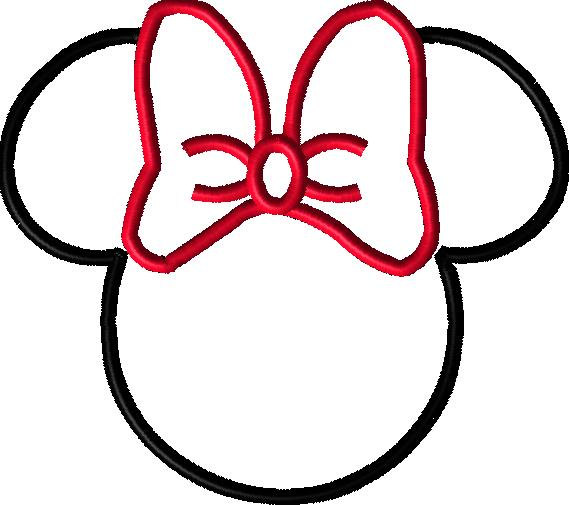 Free Minnie Mouse Head Outline, Download Free Clip Art, Free Clip Art