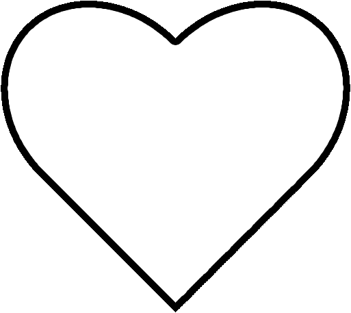 Clip Art Heart Outline 