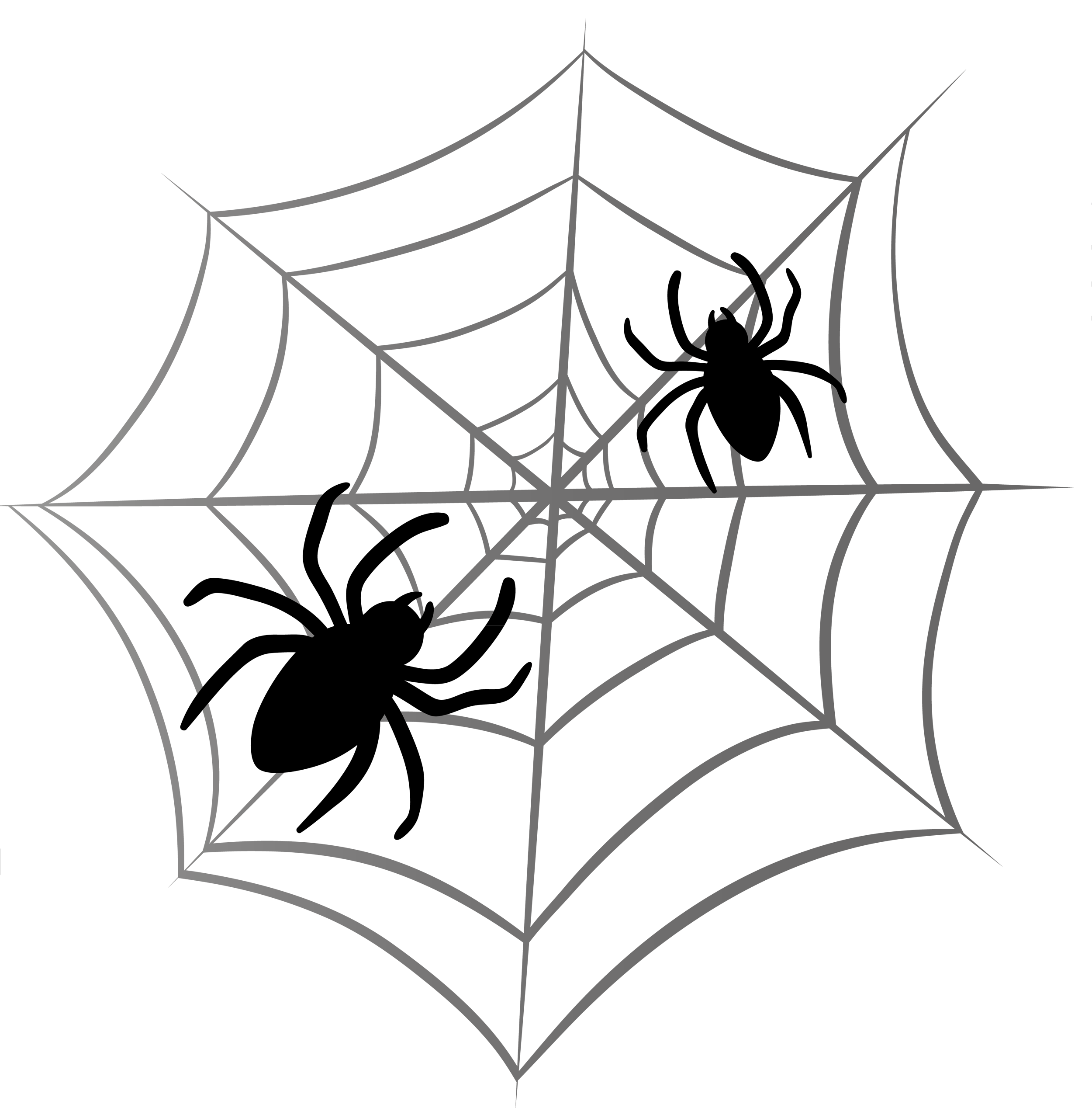 Halloween Spider Web PNG Clipart