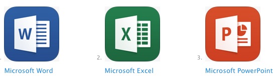 Microsoft Office Apps for iPhone  iPad Available as Free Download