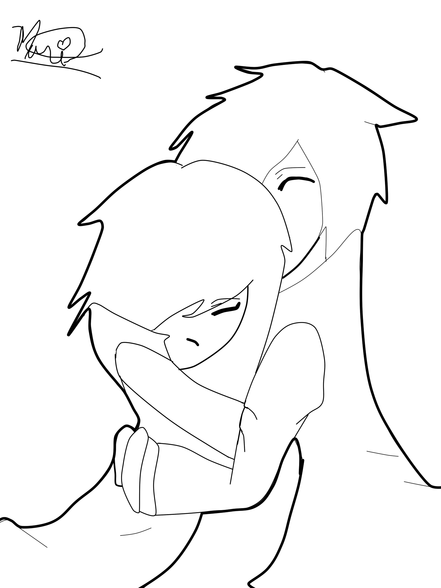 anime people hugging