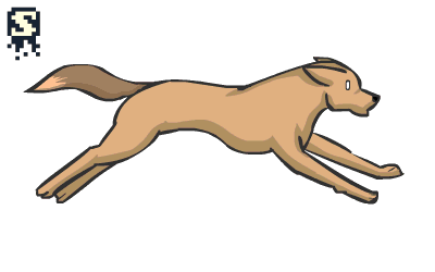 Cute Cartoon Dog Running Gif - Fobiaalaenuresis