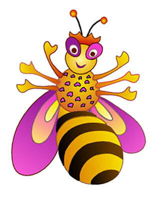 Bee Cartoon Clipart, Cute Bumble Queen Bee | Just Free Image Download