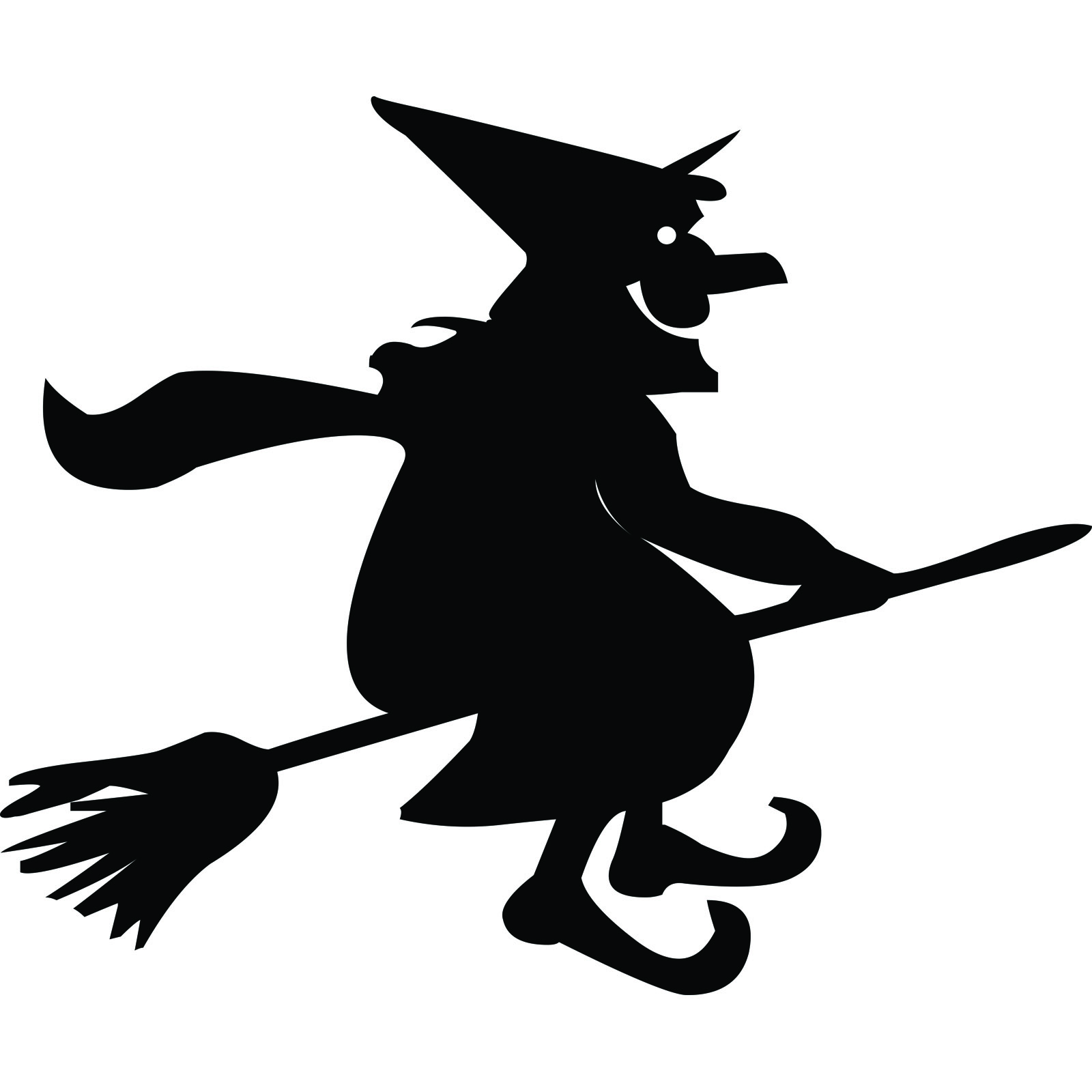 clipart witch on a broom - Clip Art Library