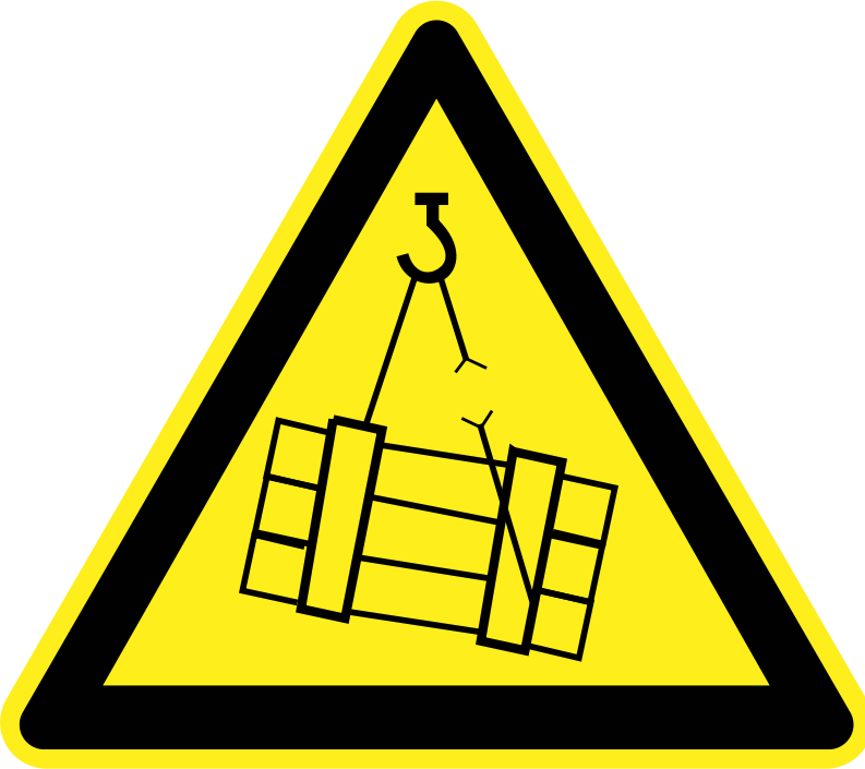 Clipart - Signs Hazard Warning - falling cargo