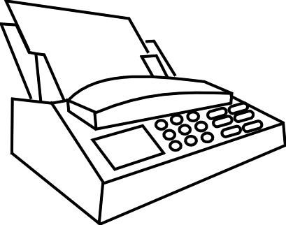 Picture Of Fax Machine - Clipart library