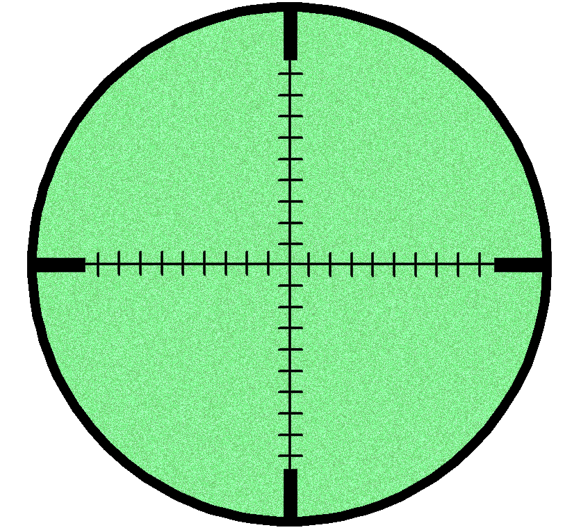 Night-vision Crosshairs image - vector clip art online, royalty 