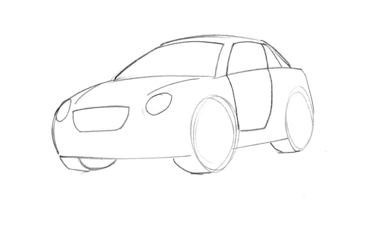 How to draw car