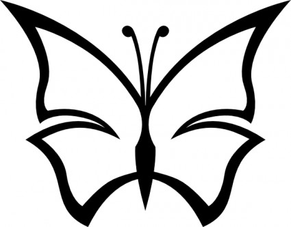Vector butterfly black white Free vector for free download (about 
