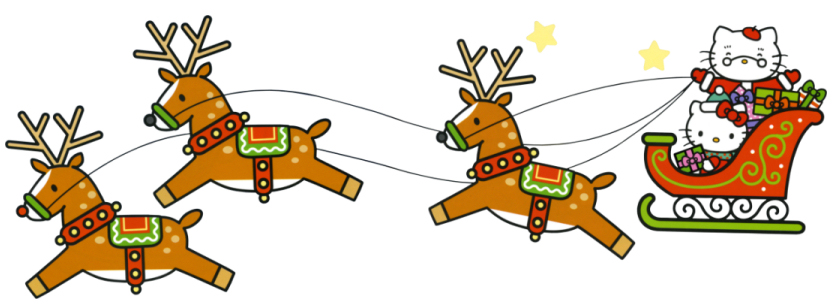 Christmas Hello Kitty Cartoon Character Clipart Image 5 - I-Love
