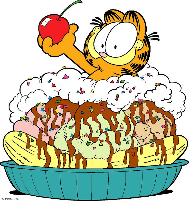 Garfield ALWAYS hungry! | Art and illustrations clipart | Clipart library