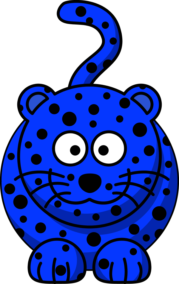 Cartoon leopard - vector Clip Art