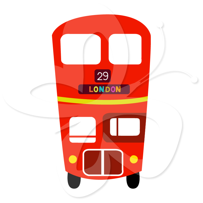 London Double Decker Bus - Creative Clipart Collection