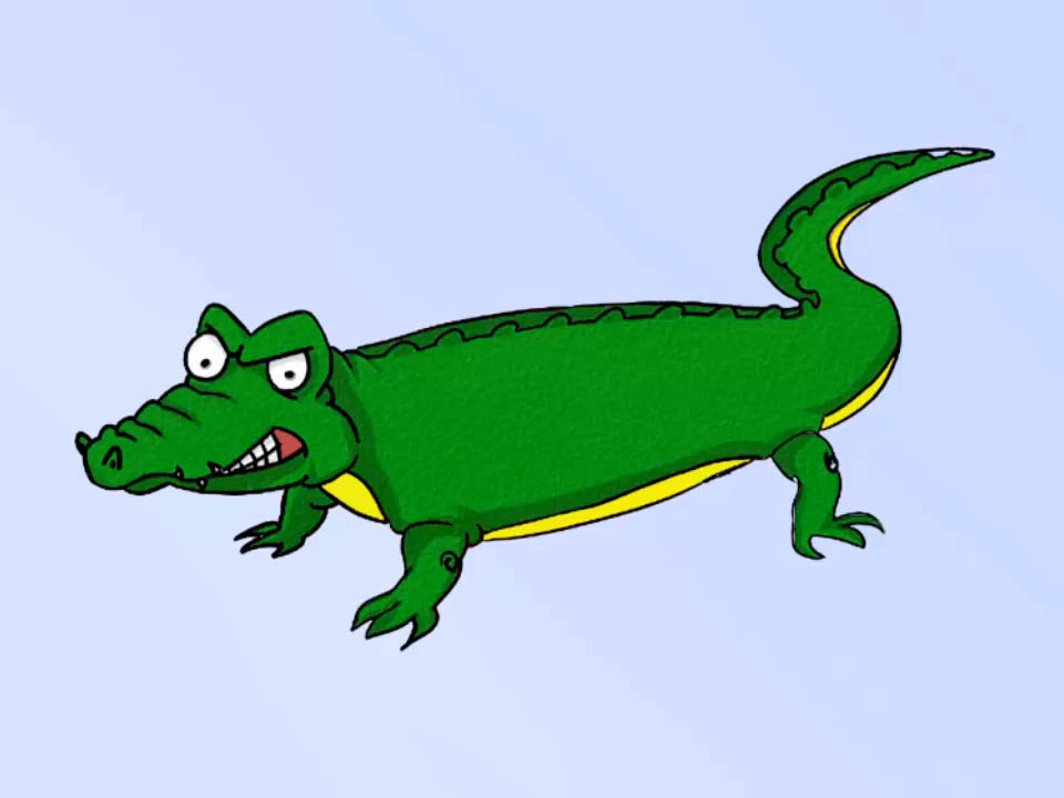 Draw-a-Cartoon-Crocodile-Step- 