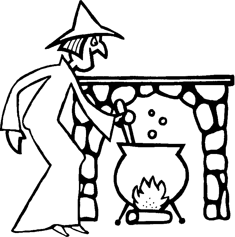 Halloween Witch Colouring Pictures | Coloring - Part 3